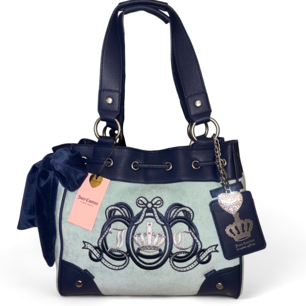 Juicy Couture Blue Daydreamer Lovers Club Tote
